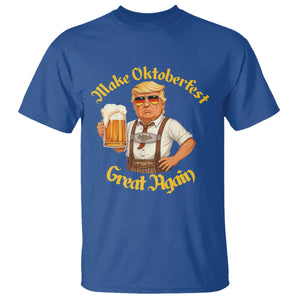 Make Oktoberfest Great Again T Shirt Funny Trump Bavarian Beer Festival Drinking Party TS02 Royal Blue Print Your Wear