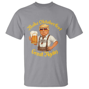 Make Oktoberfest Great Again T Shirt Funny Trump Bavarian Beer Festival Drinking Party TS02 Sport Gray Print Your Wear