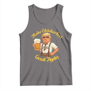 Make Oktoberfest Great Again Tank Top Funny Trump Bavarian Beer Festival Drinking Party TS02 Deep Heather Print Your Wear