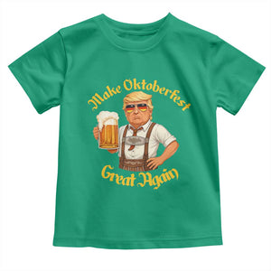 Make Oktoberfest Great Again Toddler T Shirt Funny Trump Bavarian Beer Festival Drinking Party TS02 Irish Green Print Your Wear