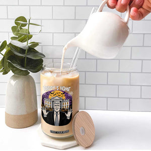 Funny Trump Halloween Glass Can Daddy Home White House Spooky Season TS02 Print Your Wear