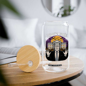 Funny Trump Halloween Glass Can Daddy Home White House Spooky Season TS02 Print Your Wear