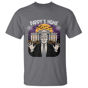 Funny Trump Halloween T Shirt Daddy Home White House Spooky Season TS02 Charcoal Print Your Wear