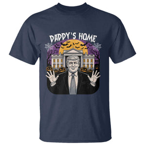 Funny Trump Halloween T Shirt Daddy Home White House Spooky Season TS02 Navy Print Your Wear