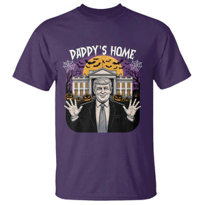 Funny Trump Halloween T Shirt Daddy Home White House Spooky Season TS02 Purple Print Your Wear