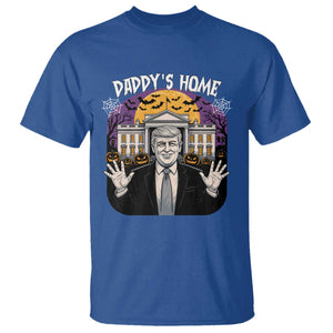 Funny Trump Halloween T Shirt Daddy Home White House Spooky Season TS02 Royal Blue Print Your Wear