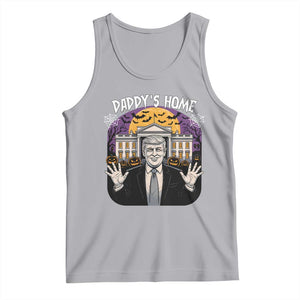 Funny Trump Halloween Tank Top Daddy Home White House Spooky Season TS02 Athletic Heather Print Your Wear