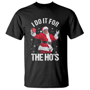 Funny Trump Santa Christmas T Shirt I Do It For The Hos Holiday Gift TS02 Black Print Your Wear