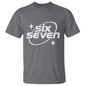 Funny Six Seven T Shirt Cool 67 Meme Y2K Gen Alpha Slang TS02 Charcoal Print Your Wear