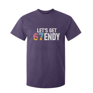 Funny Six Seven 67 T Shirt For Kid Lets Get Sendy 6 7 Meme Icecream TS02 Purple Print Your Wear