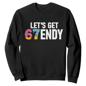 Funny Six Seven 67 Sweatshirt Lets Get Sendy 6 7 Meme Icecream TS02 Black Print Your Wear
