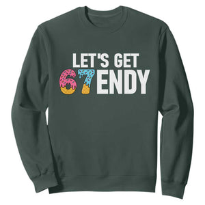 Funny Six Seven 67 Sweatshirt Lets Get Sendy 6 7 Meme Icecream TS02 Dark Forest Green Print Your Wear