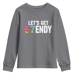 Funny Six Seven 67 Youth Sweatshirt Lets Get Sendy 6 7 Meme Icecream TS02 Charcoal Print Your Wear