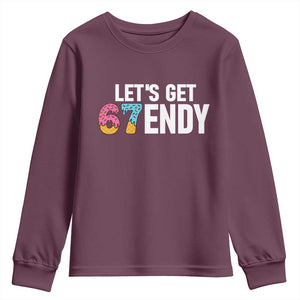 Funny Six Seven 67 Youth Sweatshirt Lets Get Sendy 6 7 Meme Icecream TS02 Maroon Print Your Wear