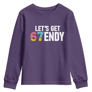 Funny Six Seven 67 Youth Sweatshirt Lets Get Sendy 6 7 Meme Icecream TS02 Purple Print Your Wear