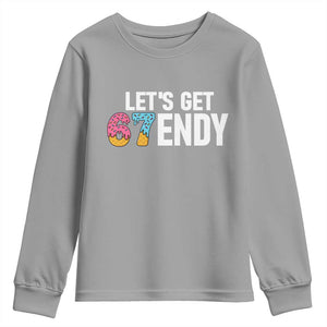 Funny Six Seven 67 Youth Sweatshirt Lets Get Sendy 6 7 Meme Icecream TS02 Sport Gray Print Your Wear