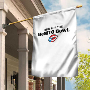 Here For The Benito Bowl Garden Flag Funny Puerto Rican Football Party Celebration TS02 Print Your Wear