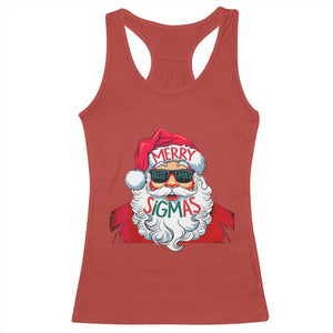 Funny Santa Rizz Christmas Racerback Tank Top Merry Rizzmas Sigmas Xmas Gen Alpha Middle School TS02 Red Print Your Wear