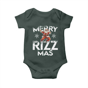 Funny Santa Rizz Christmas Baby Onesie Merry Rizz Mas Cool TS02 Print Your Wear