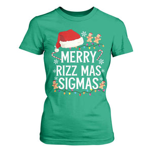 Funny Santa Rizz Christmas T Shirt For Women Merry Rizzmas Sigmas TS02 Irish Green Print Your Wear