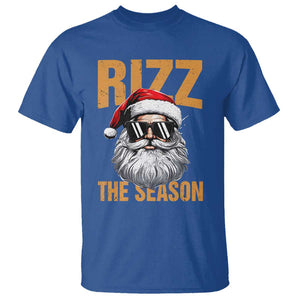 Funny Santa Rizz Christmas T Shirt Rizz The Season TS02 Royal Blue Print Your Wear