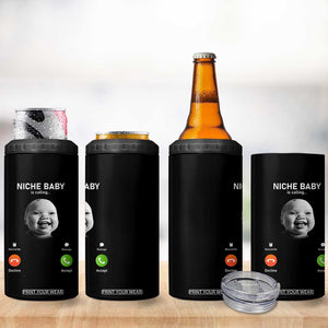 Funny Tuff Baby Meme 4 in 1 Can Cooler Tumbler Tell Em Son AI Niche Baby Motion Holding Laugh TS02 Print Your Wear