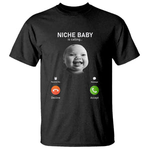 Funny Tuff Baby Meme T Shirt Tell Em Son AI Niche Baby Motion Holding Laugh TS02 Black Print Your Wear