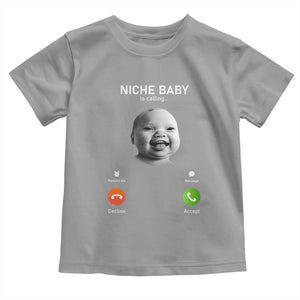Funny Tuff Baby Meme Toddler T Shirt Tell Em Son AI Niche Baby Motion Holding Laugh TS02 Sport Gray Print Your Wear