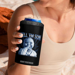 Funny Giggling Niche Baby Is Calling 4 in 1 Can Cooler Tumbler Tuff Baby AI Laughing Gen Alpha Meme TS02 Print Your Wear