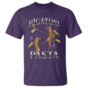 Rigatoni Pasta Lover Marcus The Worm T Shirt Retro 90s Bootleg Weird Meme Internet Humor TS02 Purple Print Your Wear