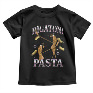 Rigatoni Pasta Lover Marcus The Worm Toddler T Shirt Retro 90s Bootleg Weird Meme Internet Humor TS02 Black Print Your Wear