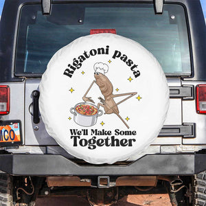 Rigatoni Pasta Chef Marcus The Worm Spare Tire Cover We'll Make Some Together Wholesome Weird Meme TS02 No hole White Print Your Wear