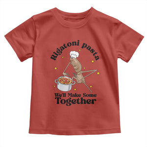 Rigatoni Pasta Chef Marcus The Worm Toddler T Shirt We'll Make Some Together Wholesome Weird Meme TS02 Red Print Your Wear