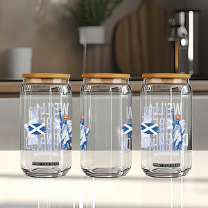 We'll Be Coming Scotland to USA Glass Can Scottish Fans Statue of Liberty TS02 Print Your Wear