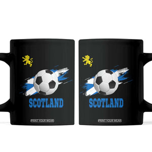 Scotland Soccer Flag Coffee Mug Scottish Football Fans Pride TS02 Black Print Your Wear