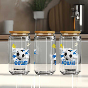 Scotland Soccer Flag Glass Can Scottish Football Fans Pride TS02 Print Your Wear