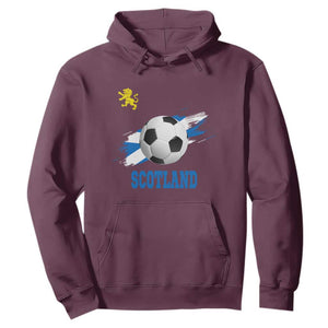 Scotland Soccer Flag Hoodie Scottish Football Fans Pride TS02 Maroon Print Your Wear