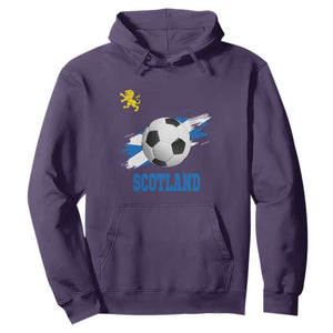 Scotland Soccer Flag Hoodie Scottish Football Fans Pride TS02 Purple Print Your Wear