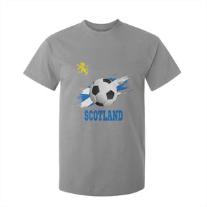 Scotland Soccer Flag T Shirt For Kid Scottish Football Fans Pride TS02 Sport Gray Print Your Wear