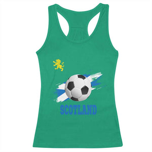 Scotland Soccer Flag Racerback Tank Top Scottish Football Fans Pride TS02 Irish Green Print Your Wear