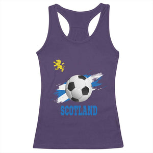 Scotland Soccer Flag Racerback Tank Top Scottish Football Fans Pride TS02 Purple Print Your Wear