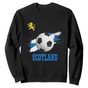 Scotland Soccer Flag Sweatshirt Scottish Football Fans Pride TS02 Black Print Your Wear