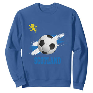 Scotland Soccer Flag Sweatshirt Scottish Football Fans Pride TS02 Royal Blue Print Your Wear