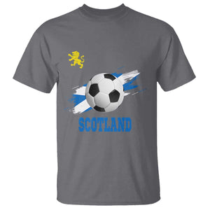 Scotland Soccer Flag T Shirt Scottish Football Fans Pride TS02 Charcoal Print Your Wear