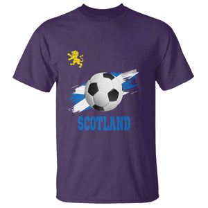 Scotland Soccer Flag T Shirt Scottish Football Fans Pride TS02 Purple Print Your Wear