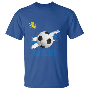 Scotland Soccer Flag T Shirt Scottish Football Fans Pride TS02 Royal Blue Print Your Wear