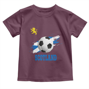 Scotland Soccer Flag Toddler T Shirt Scottish Football Fans Pride TS02 Maroon Print Your Wear