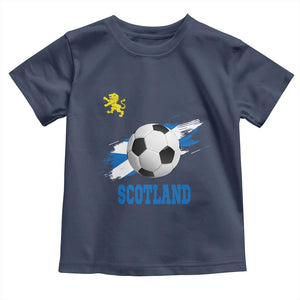 Scotland Soccer Flag Toddler T Shirt Scottish Football Fans Pride TS02 Navy Print Your Wear