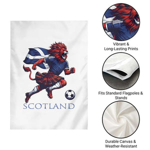 Scottish Lion Football Garden Flag Brave Lion in Kilt with Flag Cape Pride TS02 Print Your Wear