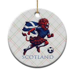 Scottish Lion Football Ceramic Ornament Brave Lion in Kilt with Flag Cape Pride TS02 1pc Christmas Plaid Print Your Wear
